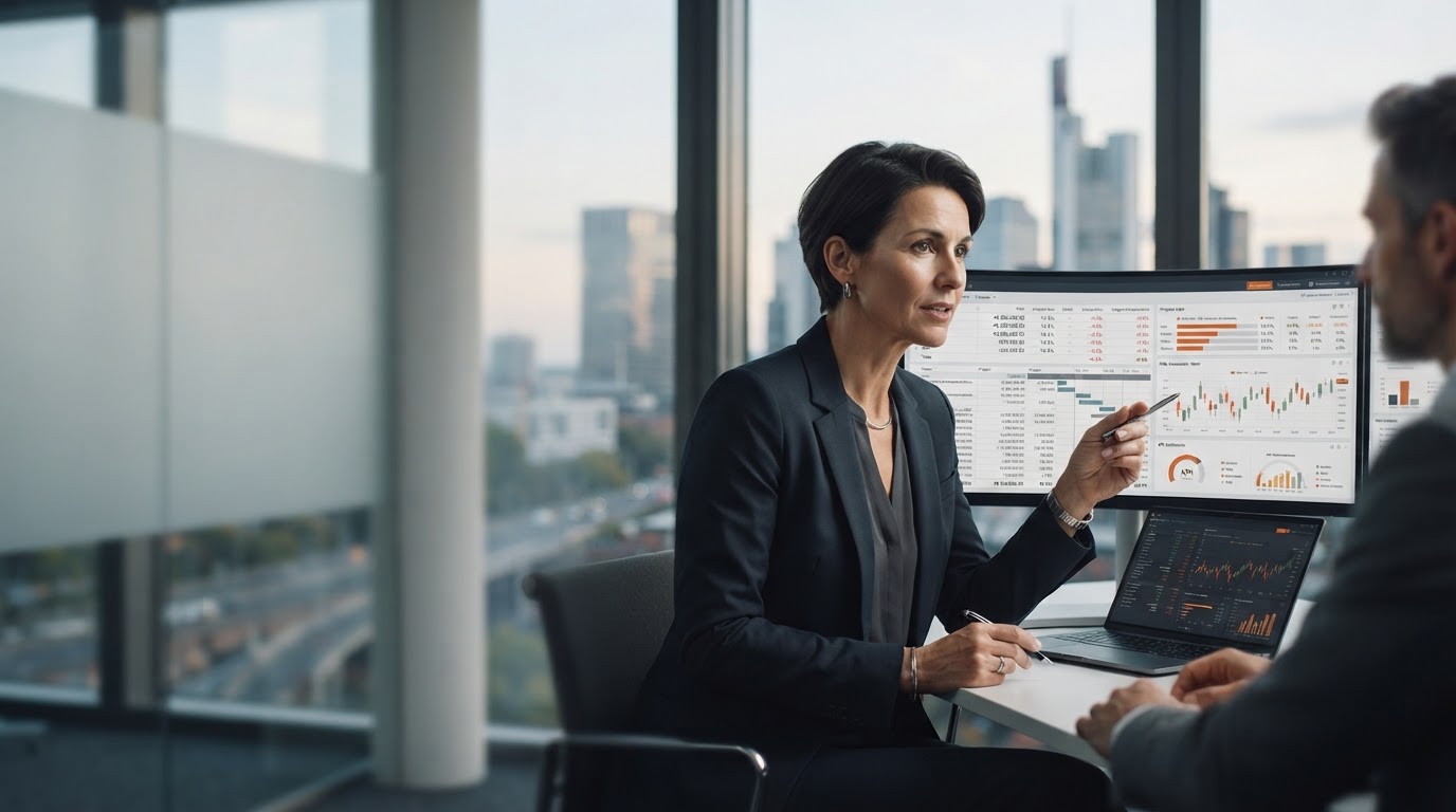 Hügelrix Datenvisualisierung mit Trendanalyse für Kapitalstrategien